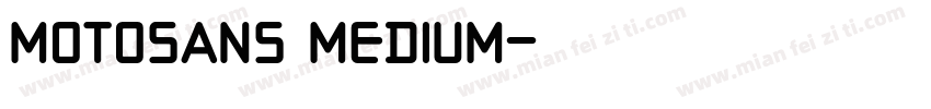 MotoSans Medium字体转换